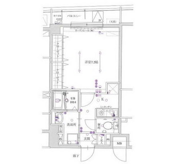 東京都北区上中里１丁目 賃貸マンション 1K